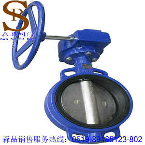D371X-16蝸輪蝶閥、蝸輪軟密封蝶閥SPD371X-16、軟密封對夾蝶閥
