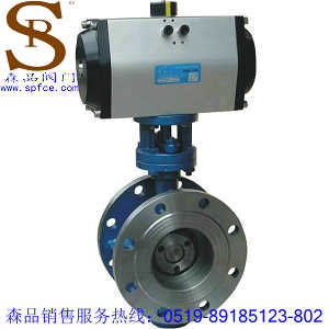 D643H-16C氣動蝶閥、氣動硬密封蝶閥SPD643H-16C、法蘭硬密封蝶閥
